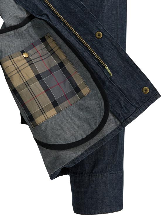 26SS 바버 데님 자켓 MCA1105MCAIN71 Blue - BARBOUR