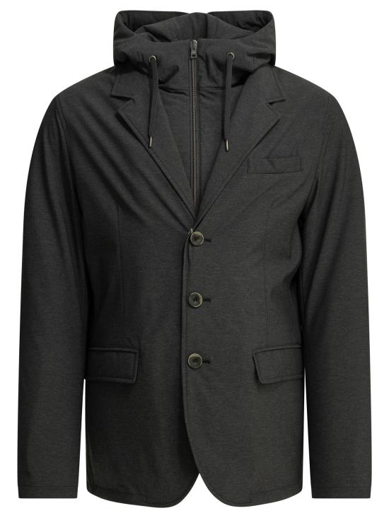 26FW 에르노 스트레치 컴포트 나일론 리조트 블레이저 GA00018UR12742S9490 Grey