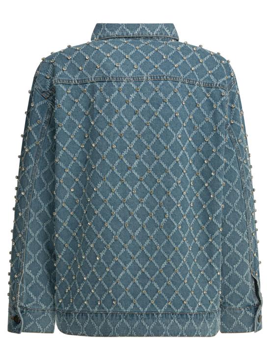 26SS 핑코 데님 자켓 106246A32NPJE Light blue - PINKO
