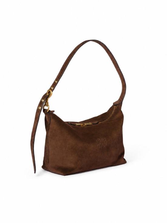 26FW 미우미우 스웨이드 스피릿 레더 백 스웨이드 스피릿 레더 백 5BC217VOOO2CSS F0003 - MIU MIU