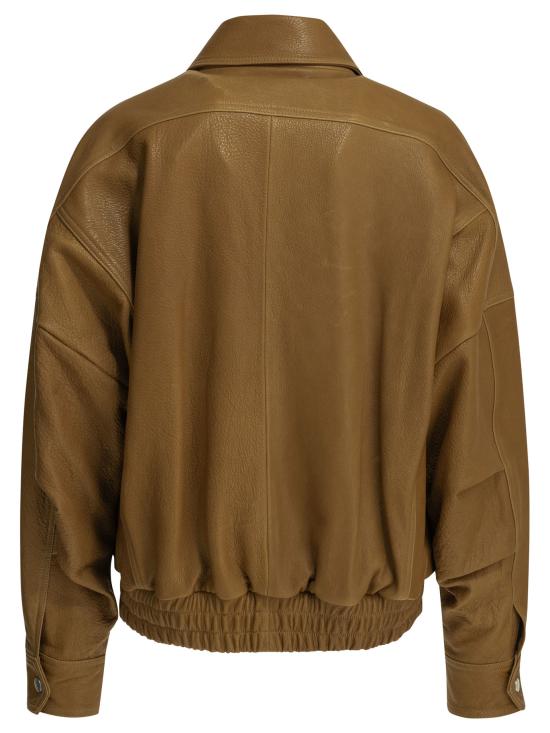 26FW 누르 하무르 가죽 자켓 PF26CO1DALMABUTTERSCOTCH Brown - NOUR HAMMOUR