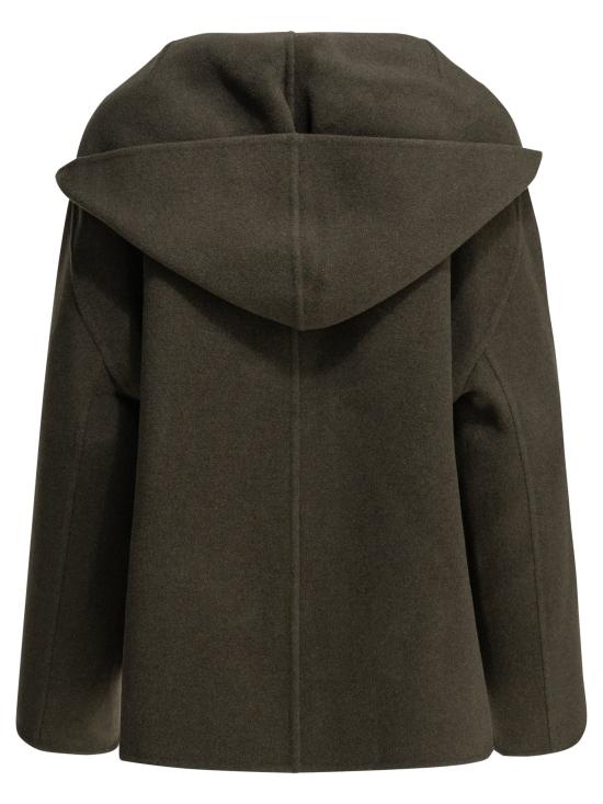 26FW 케이트 돌렘 울 블렌드 후드 자켓 6243547716 Green - KHAITE