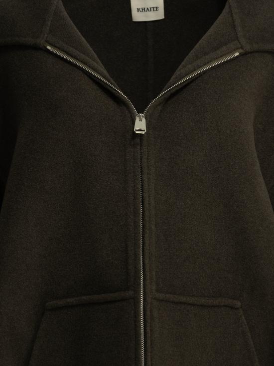 26FW 케이트 돌렘 울 블렌드 후드 자켓 6243547716 Green - KHAITE