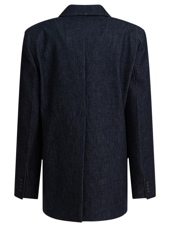 25FW 스포트막스 ANCELLA 안셀라 더블 브레스티드 데님 블레이저 2522046053ANCELLA1234001 Blue - SPORTMAX