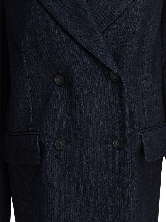 25FW 스포트막스 ANCELLA 안셀라 더블 브레스티드 데님 블레이저 2522046053ANCELLA1234001 Blue - SPORTMAX