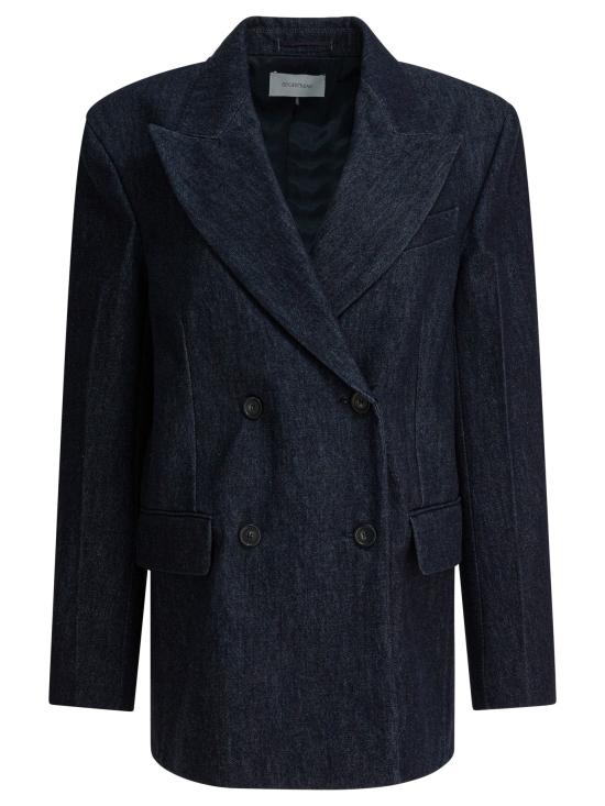 25FW 스포트막스 ANCELLA 안셀라 더블 브레스티드 데님 블레이저 2522046053ANCELLA1234001 Blue