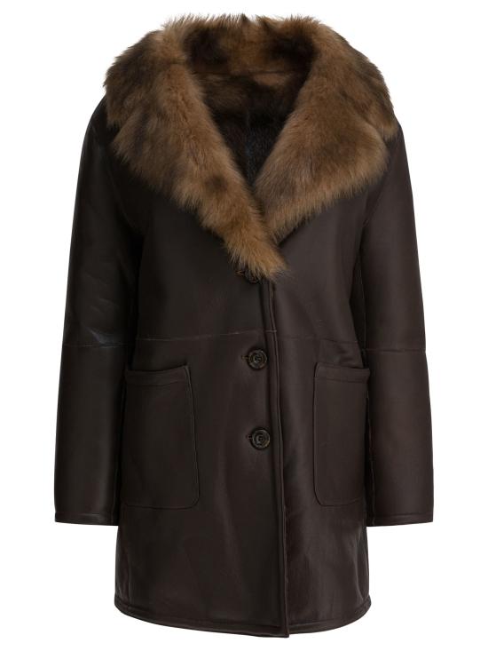 26FW 비앤더블유 코트 1650MONTONEMARRONE Brown