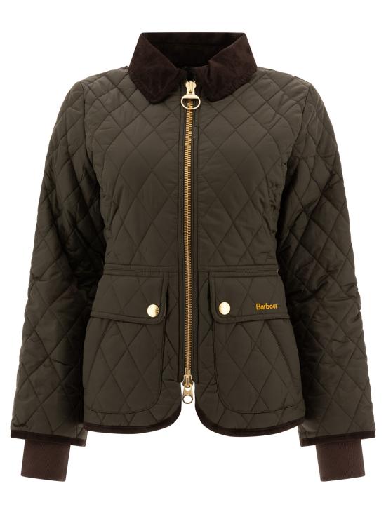 26FW 바버 비드넬 피티드 퀼티드 재킷 LQU1765LQUSG71 Brown
