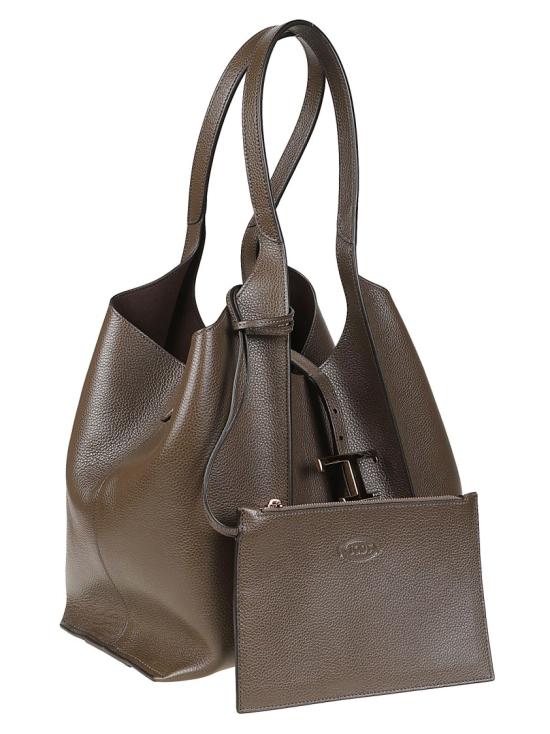 26FW 토즈 T 타임리스 쇼퍼 백 스몰 XBWTSBA0200XSO Brown - TODS