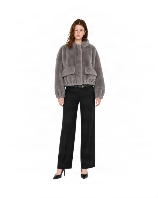 26FW 리우조 무스탕 8346435 Grey - LIU JO