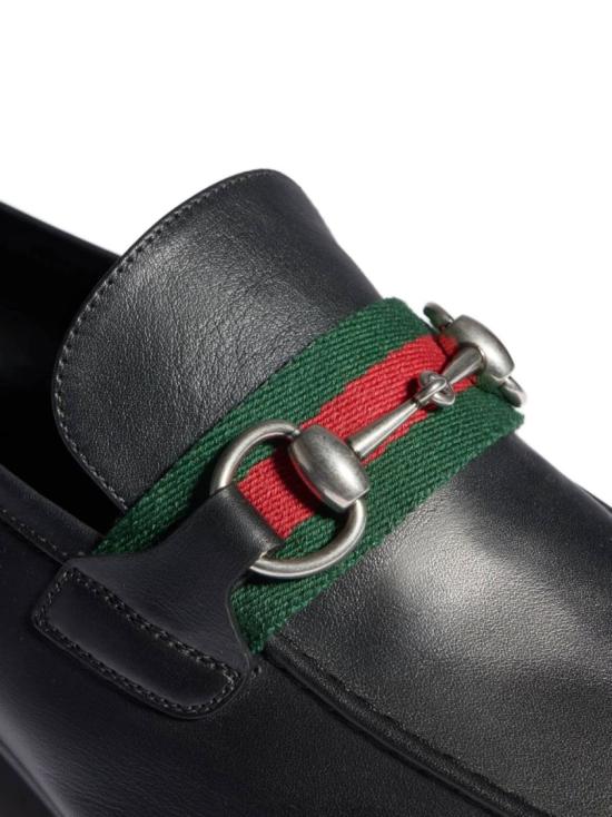 26FW 구찌 코모 홀스빗 레더 로퍼 874936AAGSM1060 Black - GUCCI