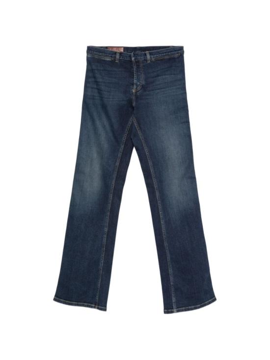 26FW 구찌 웹 디테일 코튼 데님 스트레이트 팬츠 875555XDDH04011 Blue