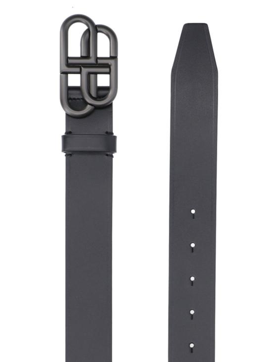26FW 발렌시아가 가죽 벨트 570370 1CH551000 Black - BALENCIAGA