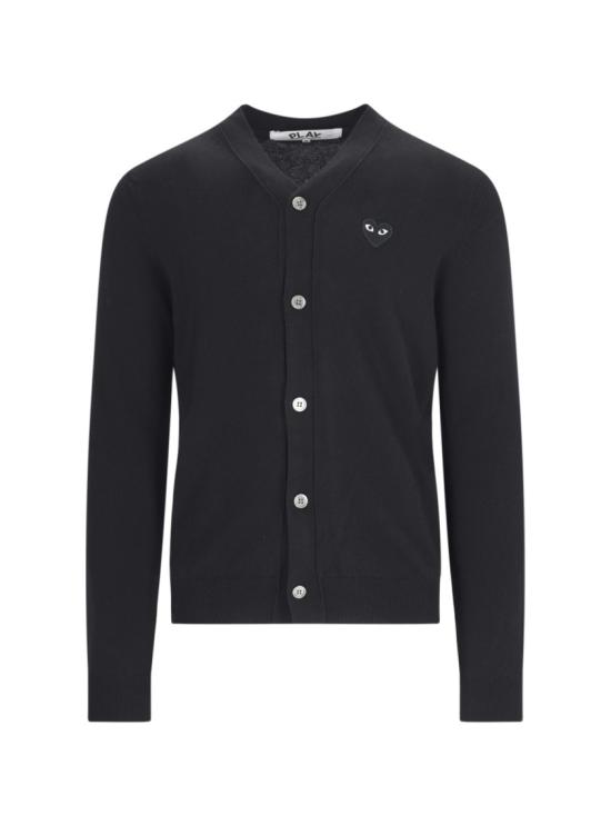26FW 꼼데가르송 플레이 블랙 하트 니트 가디건 AX N024 0511 Black