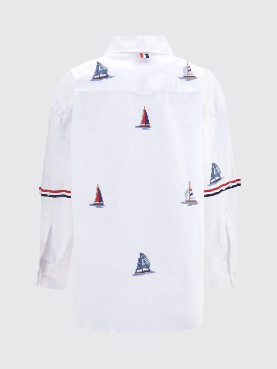 26FW 톰브라운 셔츠 FLL079E E1666 100 WHITE DOM - THOM BROWNE