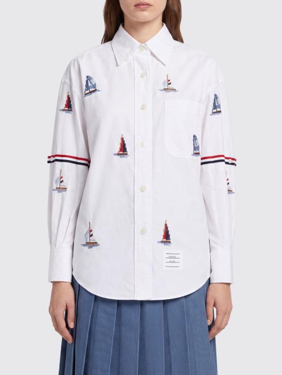26FW 톰브라운 셔츠 FLL079E E1666 100 WHITE DOM