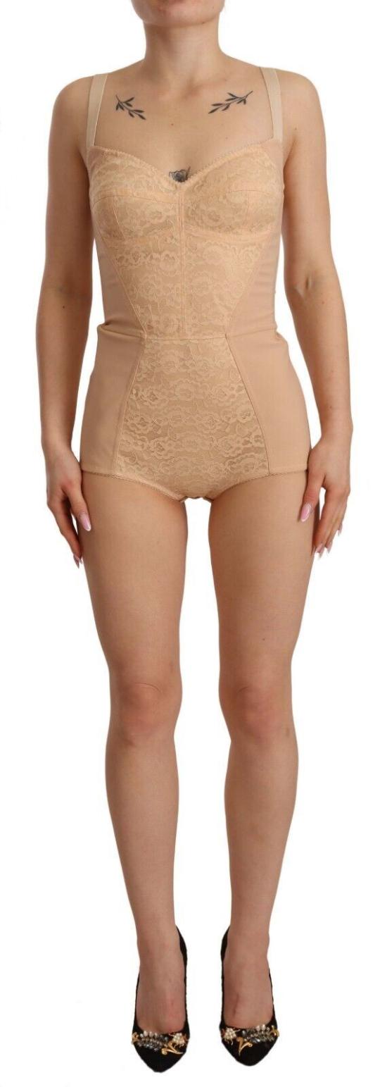  돌체앤가바나 바디수트 티셔츠 TSH2695 BEIGE - DOLCE & GABBANA