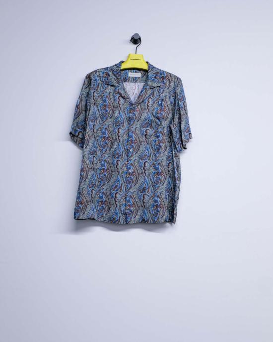  드리스 반 노튼 반팔 셔츠 Dries Van Noten 페이즐리 비스코스 칼톤 셔츠