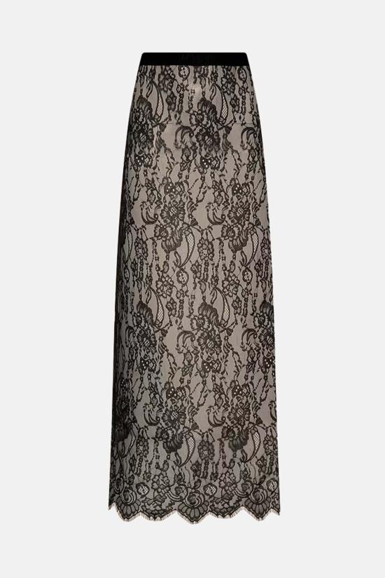  라장스 롱 스커트 3526PFT BLACK
