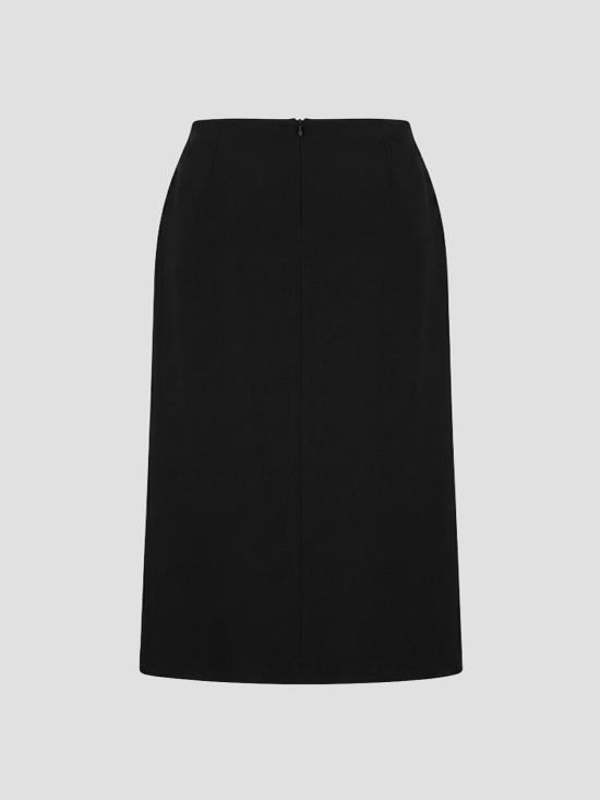 26FW 질샌더 미디 스커트 J03MA0316J40408 001 BLACK - JIL SANDER