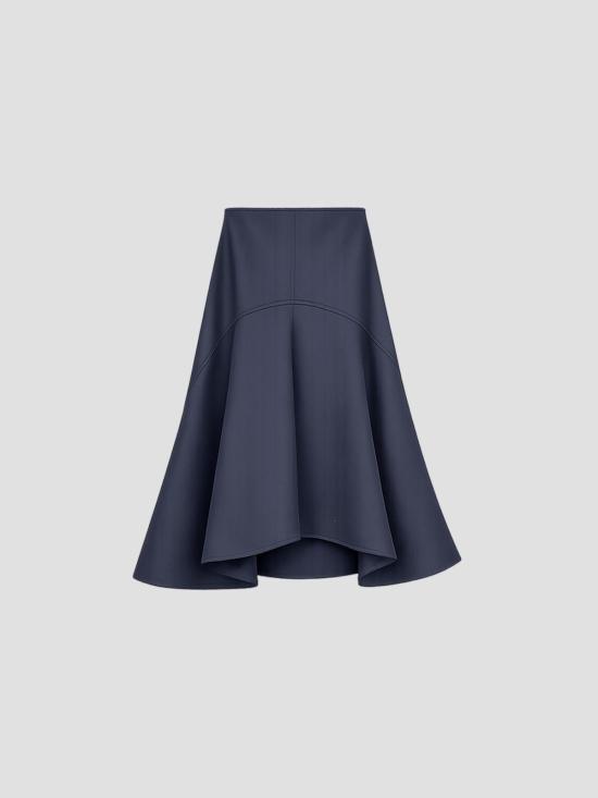 26FW 플랜씨 미디 스커트 GOCJE62A00TV028 01B97 BLUE BLACK