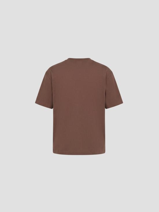26FW 마르니 반팔 티셔츠 HUJY0001GPUSCZ46 PRM53 SADELLE BROWN - MARNI