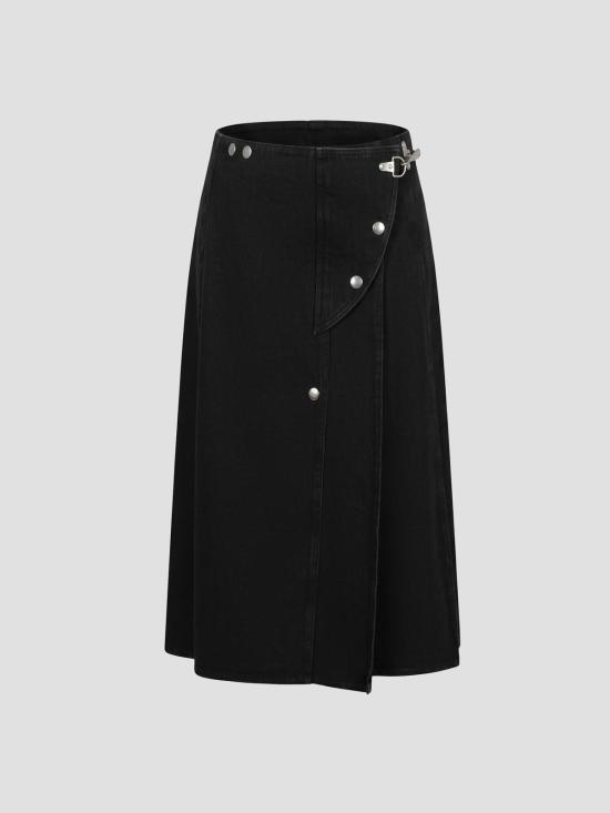 26FW 마르니 미디 스커트 GOJD0885A0USCZ47 00N99 BLACK