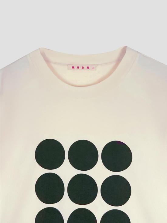 26FW 마르니 반팔 티셔츠 HUJY0001GPUSCZ46 PRW09 GLASS - MARNI