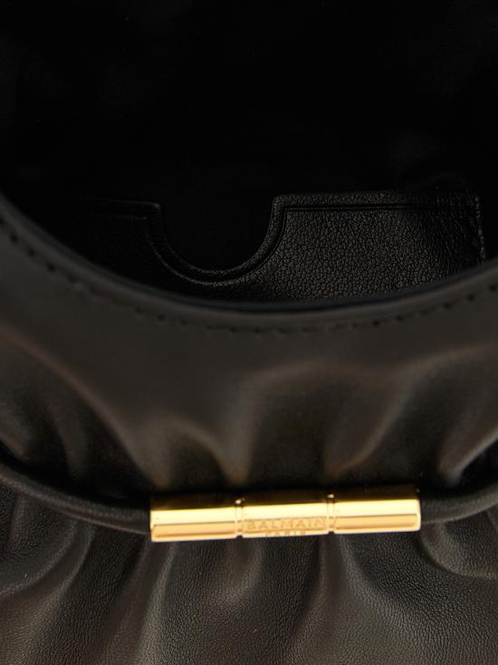 26FW 발망 숄더백 HN0DA093LNPH0PA Black - BALMAIN