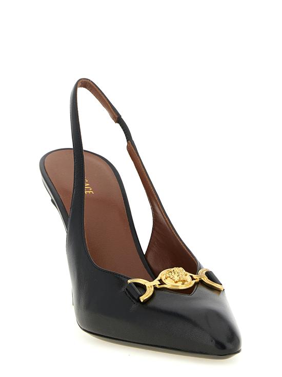26FW 베르사체 힐/펌프스 10268491A172531B00G Black - VERSACE