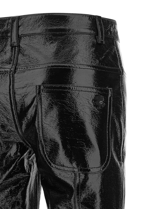 26FW 쿠레쥬 가죽 팬츠 426CPA798VY00149999 Black - COURREGES