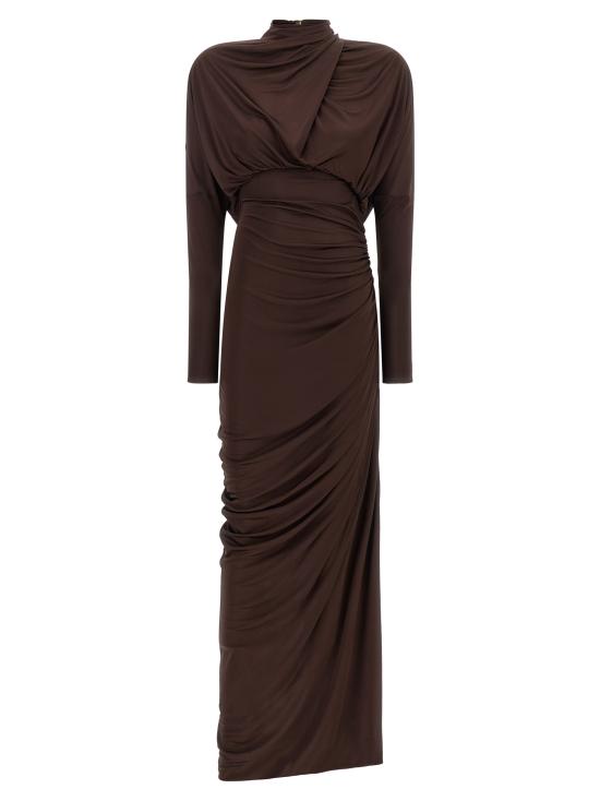 26FW 발망 롱 원피스 DR0000000082A51 Brown