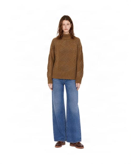 26FW 리우조 터틀넥 2359597 Brown - LIU JO