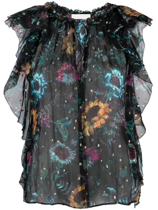  울라 존슨 탑 PS240215 BKIRS Multicolor