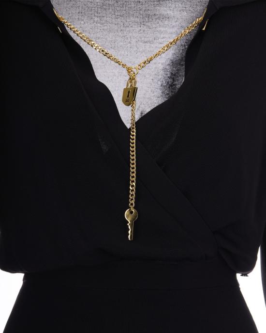 26FW 엘리자베타프랜치 미디 원피스 8628095 Black - ELISABETTA FRANCHI