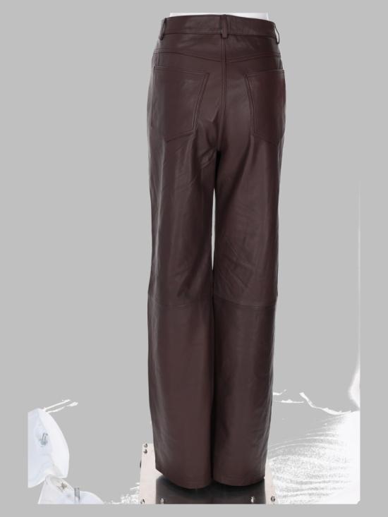 26FW 로테이트 가죽 팬츠 1170121667 1667 BROWN - ROTATE