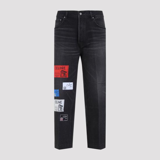 26FW 셀린느 보이프렌드 진 코튼 데님 팬츠 RP0ZC932F GDN6 MAX BLACK WASH - CELINE
