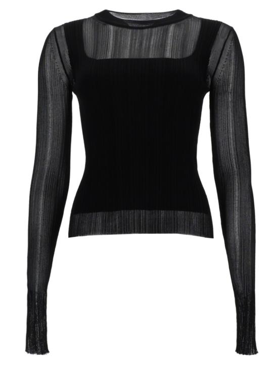 26SS 스포트막스 탑 2612361071600 013005 Black