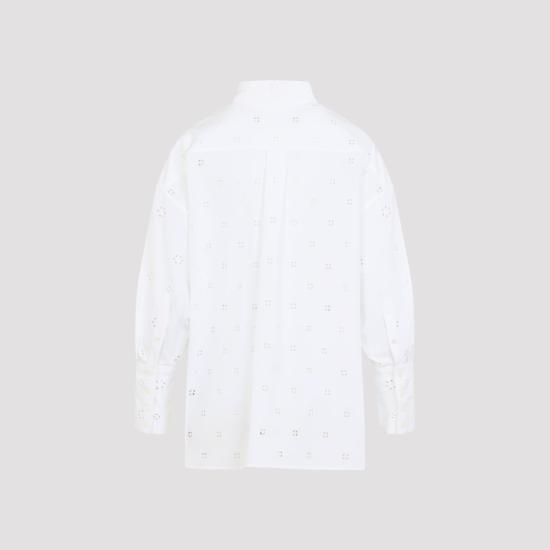 26FW 셀린느 브로드리 앙글레즈 코튼 셔츠 RC0ME4K50 01BC WHITE - CELINE