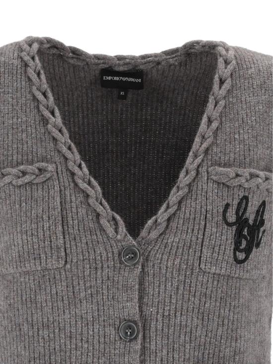 26FW 엠포리오 아르마니 가디건 EW004685AF29557 Grey - EMPORIO ARMANI