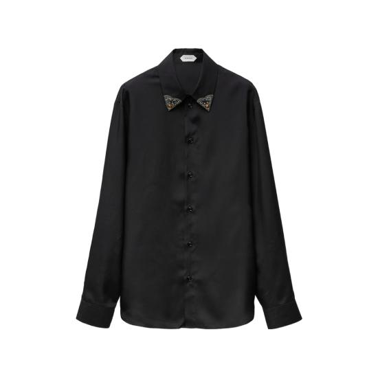 26FW 베르사체 긴팔 셔츠 1A19188 1026830 1B000 BLACK