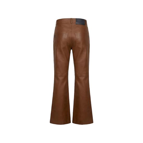 26FW 하이쿠레 가죽 팬츠 HEW03338 PL008TP C0081 BROWN - HAIKURE