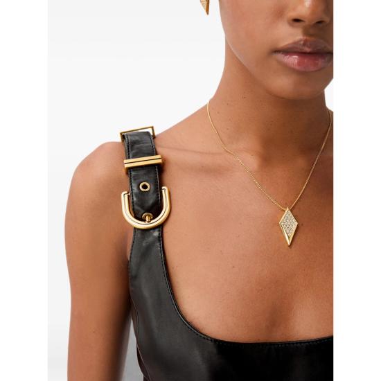26FW 베르사체 미디 원피스 1A18917 1026927 1B000 BLACK - VERSACE