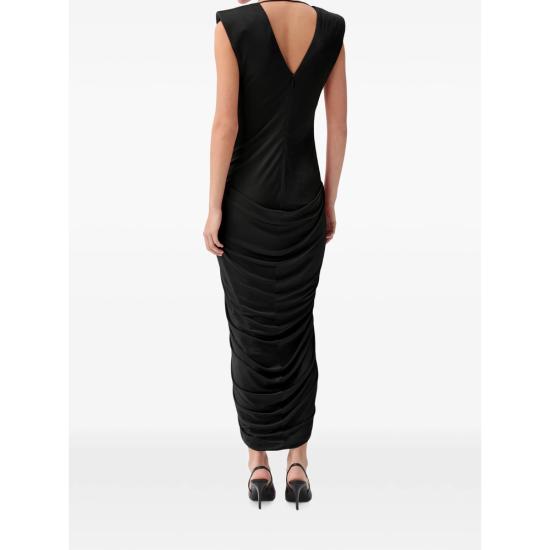 26FW 베르사체 미디 원피스 1A12497 1026705 1B000 BLACK - VERSACE