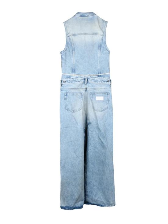  마르지엘라 점프수트 연한 파란색 분리형 데님 - MAISON MARGIELA