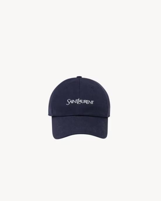 26FW 생로랑 코튼 개버딘 캡 코튼 개버딘 캡 A000TX3YU614178 Blue