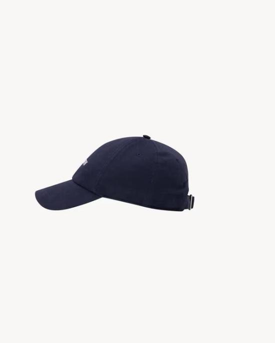 26FW 생로랑 코튼 개버딘 캡 코튼 개버딘 캡 A000TX3YU614178 Blue - SAINT LAURENT