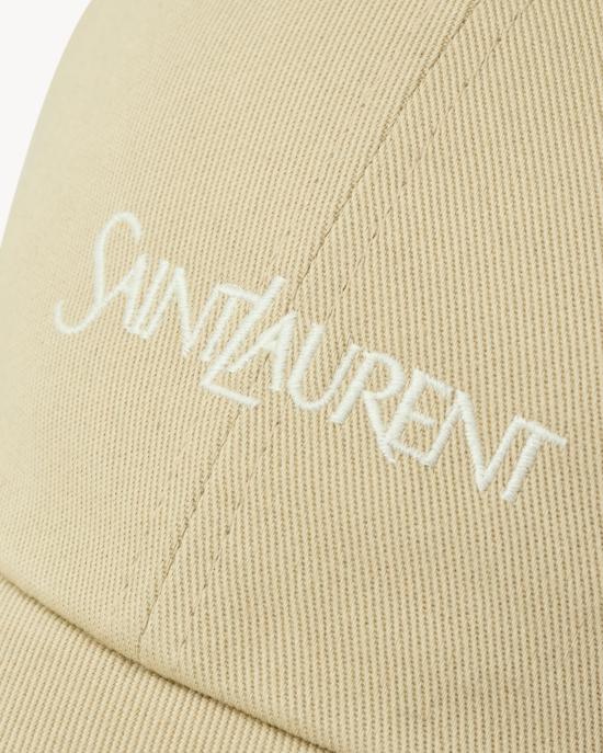26FW 생로랑 코튼 개버딘 캡 코튼 개버딘 캡 A000TX3YU619778 Beige - SAINT LAURENT