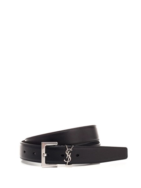 26FW 생로랑 카산드르 레더 벨트 카산드르 레더 벨트 A0054TBOO0E1000 Black