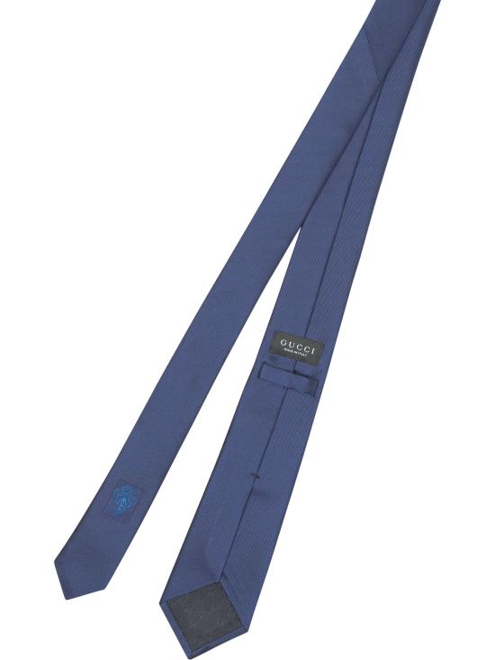 26FW 구찌 GG 모티브 실크 타이 A006WS4E0094100 Blue - GUCCI